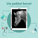 Diamond Painting Zebra Portret