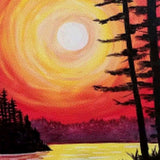 Diamond Painting Zonsondergang