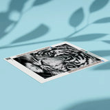 Diamond Painting Zwart-Wit Tijger
