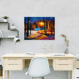 Diamond Painting Bos Zonsondergang