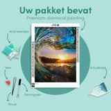 Diamond Painting Golven met Zon