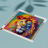 Diamond Painting Kleurrijke Leeuw