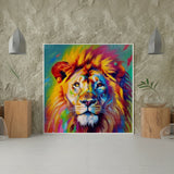 Diamond Painting Kleurrijke Leeuw