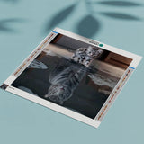 Diamond Painting Tijger Spiegelbeeld