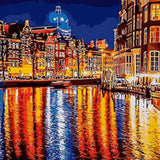 Schilderen op nummer Donkere Stad