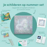 Schilderen op nummer Eenhoorns in het Bos