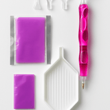 Ergonomische Diamond Painting Pen Kit – Met Extra Veel Wax & Luxe Grip