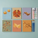 Fluisterende herfstbladeren - Schilderen op Nummer Mini Set van 6