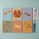 Fluisterende herfstbladeren - Schilderen op Nummer Mini Set van 6