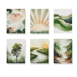 Fluisteringen van de natuur - Schilderen op Nummer Mini Set van 6