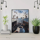 Schilderen op nummer Koffie aan Zee