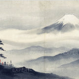 Diamond Painting Fuji boven de nevel Japan