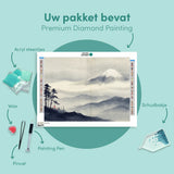 Diamond Painting Fuji boven de nevel Japan