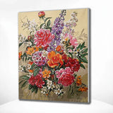 Schilderen op nummer Gekleurde Bloemen Boeket