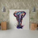 Diamond Painting Gekleurde Olifant