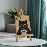 Gezellig kattencafé - Schilderen op Nummer Mini Set van 3