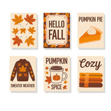 Gezellige herfst essentials - Schilderen op Nummer Mini Set van 6