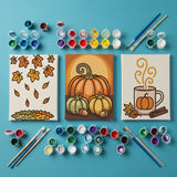 Herfst Bliss - Schilderen op Nummer Mini Set van 3