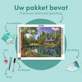 Diamond Painting Huis in het Bos