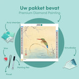 Diamond Painting IJsvogel aan de oever Japan