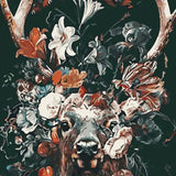 Schilderen op nummer Hert met Bloemen