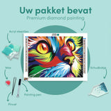 Diamond Painting Kattenhoofd