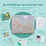 Schilderen op nummer Kerstman en Rendier