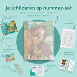 Schilderen op nummer Paard en Veulen