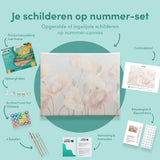 Schilderen op Nummer Klaprozen in zachte kleuren