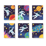 Kleine astronauten - Schilderen op Nummer Mini Set van 6