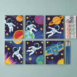 Kleine astronauten - Schilderen op Nummer Mini Set van 6