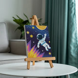 Kleine astronauten - Schilderen op Nummer Mini Set van 6
