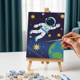 Kleine astronauten - Schilderen op Nummer Mini Set van 6