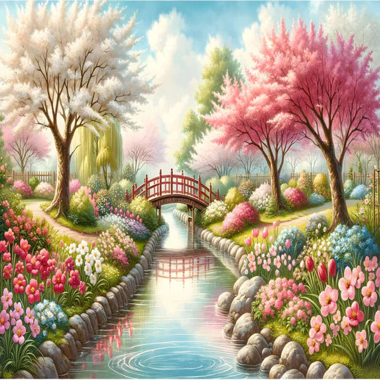 Diamond Painting Kleurrijk Park