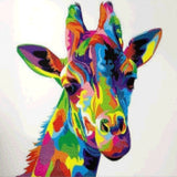 Diamond Painting Kleurrijke Giraf