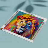 Diamond Painting Kleurrijke Leeuw