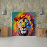 Diamond Painting Kleurrijke Leeuw