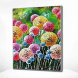 Schilderen op Nummer Kleurrijke Paardenbloemen