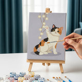 Knusse Kitty-hoek - Schilderen op Nummer Mini Set van 6