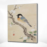 Schilderen op Nummer Koolmezen op bloesemtak van Ohara Koson Japan