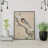 Schilderen op Nummer Koolmezen op bloesemtak van Ohara Koson Japan
