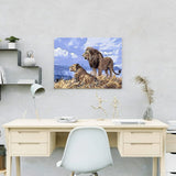 Schilderen op nummer Leeuwen Blauwe Lucht