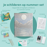 Schilderen op Nummer Magische Maan aan de Hemel