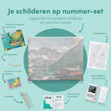Schilderen op Nummer Meer in Italië