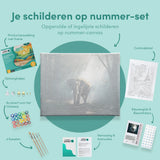 Schilderen op Nummer Olifant in het Bos