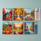 Oogsttinten - Schilderen op Nummer Mini Set van 6