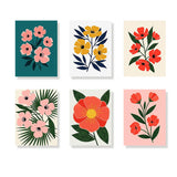 Opvallende bloemen - Schilderen op Nummer Mini Set van 6