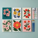Opvallende bloemen - Schilderen op Nummer Mini Set van 6