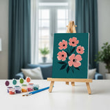 Opvallende bloemen - Schilderen op Nummer Mini Set van 6