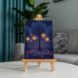 Orchardnacht met sterren - Schilderen op Nummer Mini Set van 6